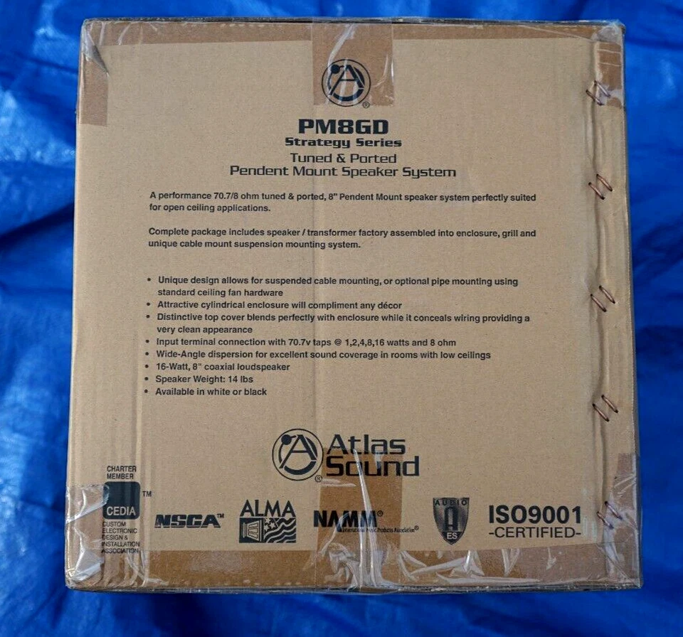 ATLAS SOUND PM8GD-B Pendant Mount Strategy series. Black - Image 3 of 4