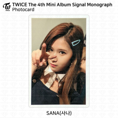 TWICE 4th Mini Album Signal Monograph Photocard KPOP Sana TWICE 4th Mini Album Signal Monograph Photocard KPOP Sana