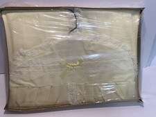 Vintage Diaper Holder Hanger Cloth Lace Yellow Bows In Box Sealed