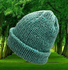 Bonnet d'hiver pour Femme - Bonnet Tricoté - Fait Main