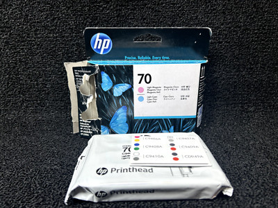 HP Genuine 70 Light Magenta & Light Cyan Printhead C9405A Date: 2018