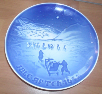 Weihnachtsteller - Copenhagen- Dänemark- Christmas in Greenland- 1972-