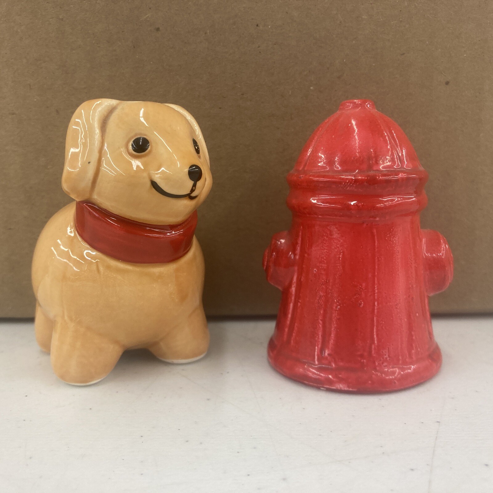 Dog and Fire Hydrant Salt and Pepper Shaker Set eBay