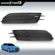 Pair Front Bumper Fog Light Cover Set Fit For Audi A6 12-15 Left & Right 