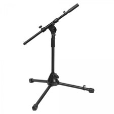 On-Stage MS7411B Drum/Amp Short Tripod Microphone Stand with Boom Arm