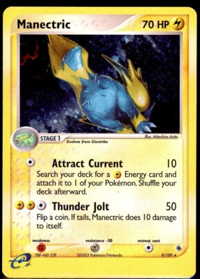 Manectric - 9/109 - Pokemon Ex Ruby & Sapphire Holo Rare Card - MP | eBay