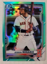 2021 - BOWMAN CHROME - GREEN AQUA REFRACTOR - JEISSON ROSARIO - BCP-37 - /125