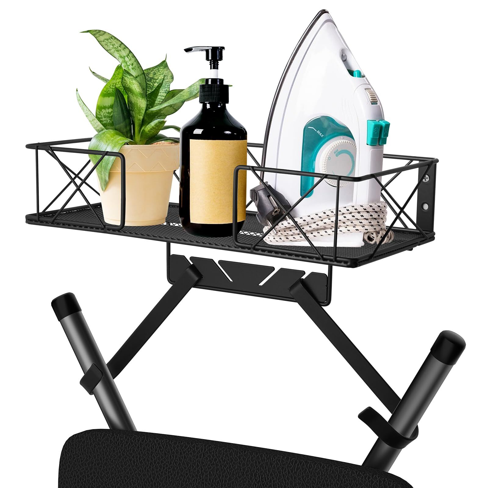 Ironing Board Hanger Wall Mount Ironing Board Holder Laundry Room Decor Organ...-image