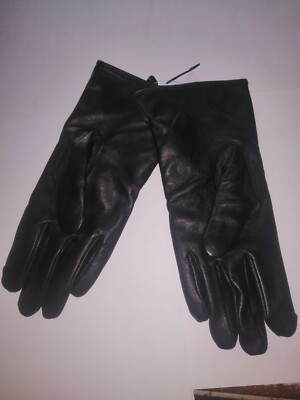 1 Paar BW  Lederhandschuhe neu Gr. 10   schwarz gefüttert