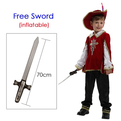 Kids Child Boys Medieval Musketeer Costume Greek Roman Warrior Knight Costumes