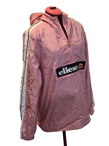 ELLESSE Pink parka WINDBREAKER light Jacket ** size XL / UK 14 / EU 42 (EUC) W@W - Picture 4 of 10