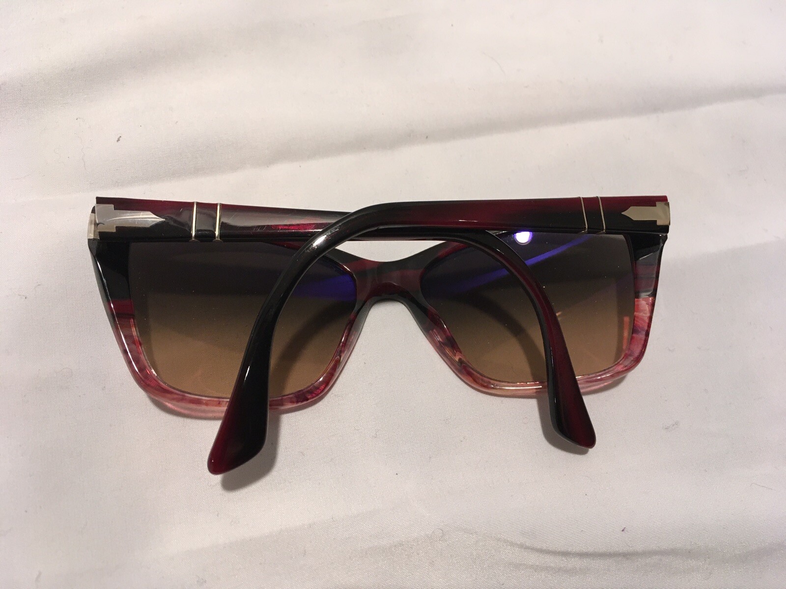 PERSOL LADIES RECTANGULAR TORTOISE SHELL SUNGLASS… - image 2