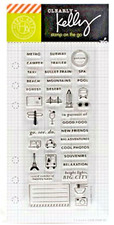 Clearly Kelly Adventure Planner Hero Arts Clear Stamp Set CL932 NEW 