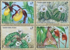 UN Vienna #Mi205-Mi208 MNH 1996 Endangered Species IV [196-199]