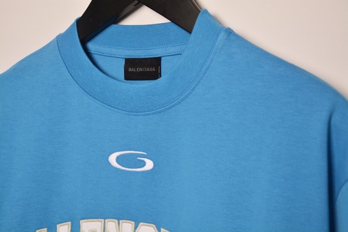 Balenciaga Men's Oversized Basketball T-Shirt Blue L | Authentic Fast Shipping - Picture 5 of 9
