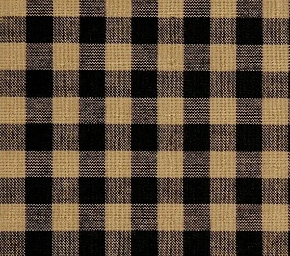 Cortina de Ducha Parche Estrella Negro Caqui Bronceado Cuadros Country Dobladillo Festoneado Sin Forro Foto 3 de 4