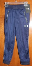 UNDER ARMOUR Boys' Sz 5 PERFORMANCE JOGGER SWEATPANTS blue; New w/ Tags
