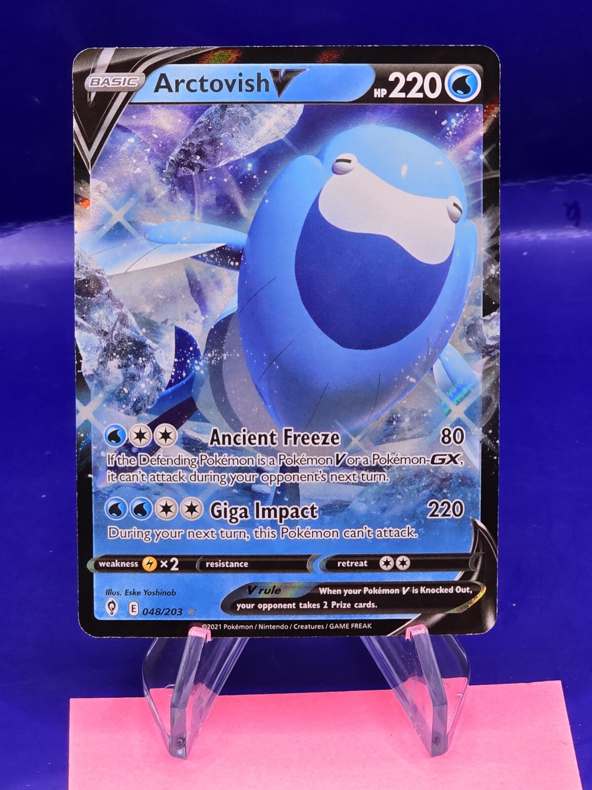 SWSH07: Evolving Skies #048/203 Arctovish V Pokemon Card nm/m