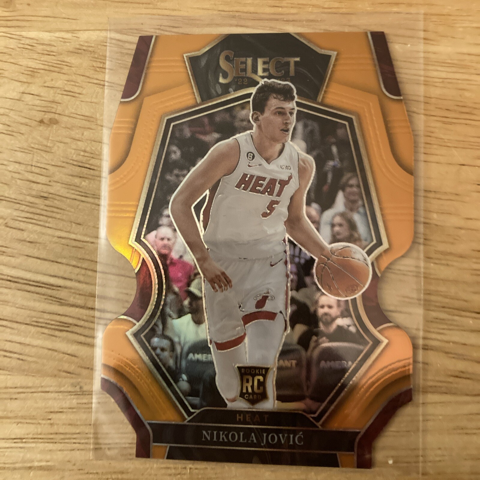 2022-23 Panini Select Nikola Jovic Premier Level Orange Die-cut RC 34/65