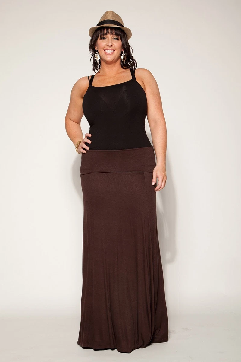 Women's plus size top maxi skirts 80 cotton