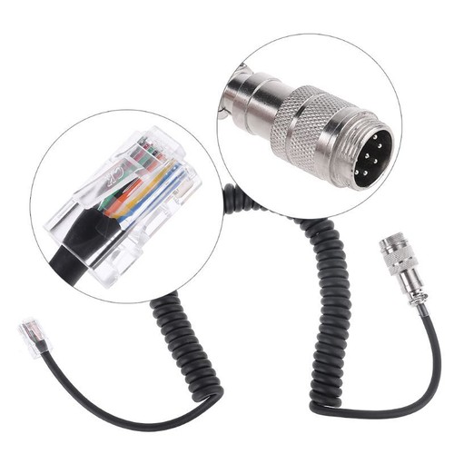 8Pin do RJ-45 Modułowa wtyczka Kabel mikrofonowy Adapter do mikrofonu Yaesu MD-200 MD-100 - Zdjęcie 5 z 8