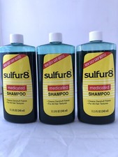 Sulfur8 Medicated Shampoo 11.5 oz 340 ml Pack of 3 MADE IN USA