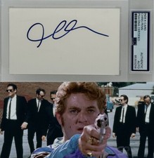 PSA DNA Chris Penn Signed ✍️ 3x5 Index Card Reservoir Dogs Footloose Wild Life