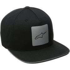 Alpinestars Mens Alert Snapback Snap Back Baseball Cap Hat Black One Size New