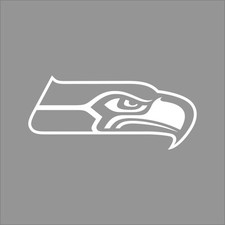 Seattle Seahawks 2 NFL Team Logo 1 Color Vinyl Decal Sticker Car Window Wall