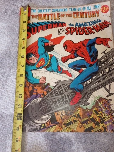 The Battle Of The Century Superman Vs The Amazing Spiderman 1976 Oversized Comic