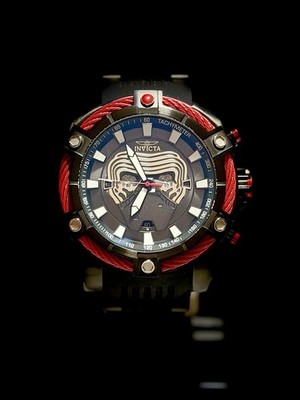 Invicta Star Wars Kylo Ren Men's Watch 52mm Black Silicone Band Model 27203