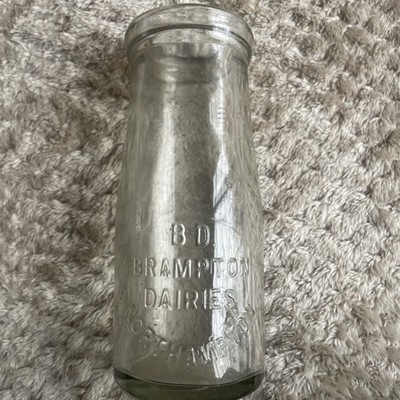 Vintage Weithals Brampton Dairies Northampton Milchflasche kleine Schulgröße 