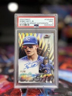 Topps 2024 Finest Future So Bright Autos Bobby Witt Jr Auto PSA 9 11/50