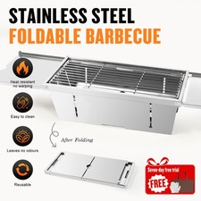 Portable Folding BBQ Charcoal Grill Tabletop for Camping Picnic Garden Travel