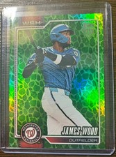2026 Topps Series 1 Easter Green Leaves Foil James Wood Nationals OF #349