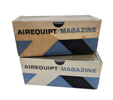 Lot of 2 Vintage AIREUIPT Automatic Slide Changer Magazines - 36 Slides Each Box