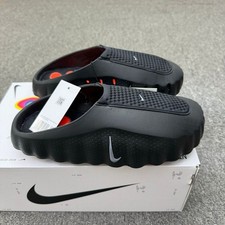 Nike Mind 001 Slide Comfort Sandals Black Orange size