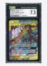 Pokemon CGC 7.5 Reshiram & Zekrom GX Ultra Rare 2019 157/236 Cosmic Eclipse ENG
