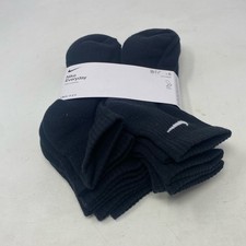 Nike Everyday Cushioned Ankle Socks 6-Pair Black/White M
