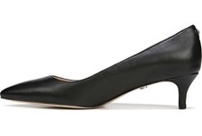 Sam Edelman Dori Leather Black Heel Pump Shoes