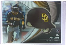 2022 Topps Update CJ Abrams #BH-CA Padres Commemorative Batting Helmet Relic
