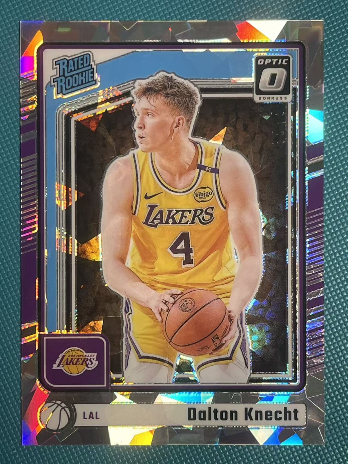 Dalton Knecht 2024-25 Panini Donruss Optic 08/25 Ice Rated Rookie #256