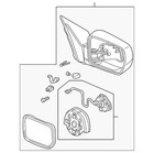 Genuine Honda Mirror Assembly 76200-S9V-C11ZU