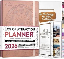 Law of Attraction Planner 2026 - Hourly, Weekly & Monthly Goal Setting Planner w