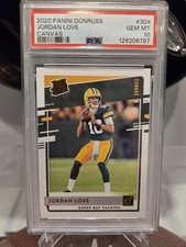 2020 Panini Donuss Jordan Love Canvas RC PSA 10 #304 Packers