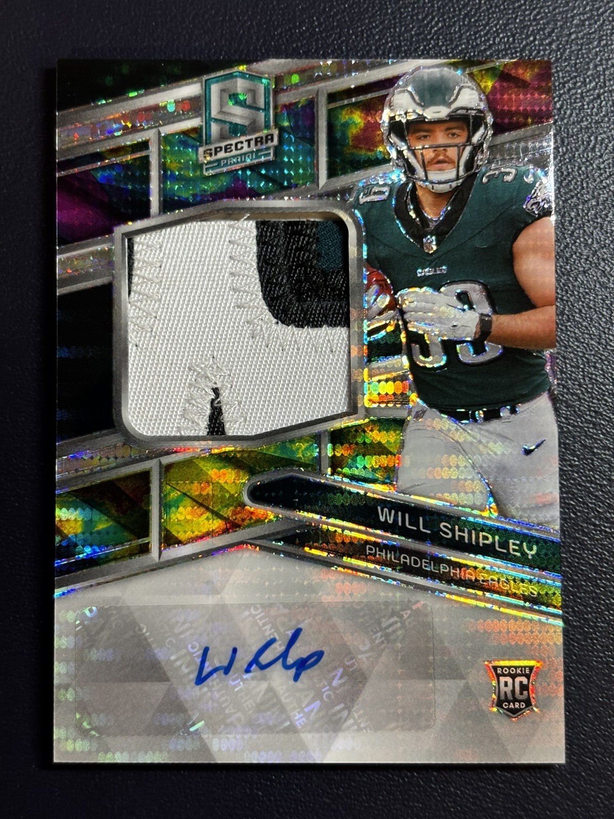 Will Shipley Panini Spectra #227 Patch Autograph-Celestial
