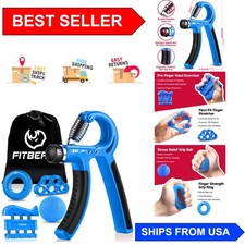 5-Pack Adjustable Hand Grip Strengthener Kit  Personalized Resistance 10-132...