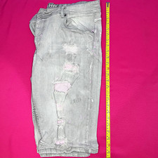 HUGO BOSS HUGO Men's Gray Distressed Skinny Slim Fit Denim Jeans 5-Pocket