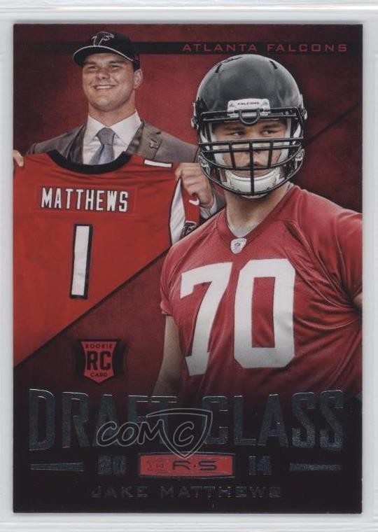 2014 Panini Rookies & Stars Draft Class Jake Matthews #DC-6 RC 0o9