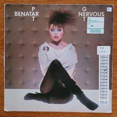 Pat Benatar Get Nervous RARE MISPRINT 1982 Singapore 1st Press LP VG+/VG+ HTF